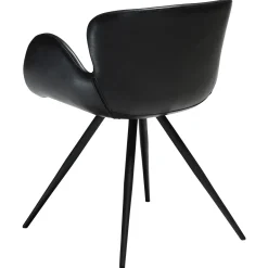 Gaia Stol Vintage Black Art.Leather, Black