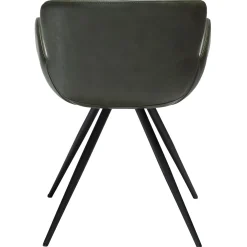 Gaia Stol Vintage Green Art.Leather, Black