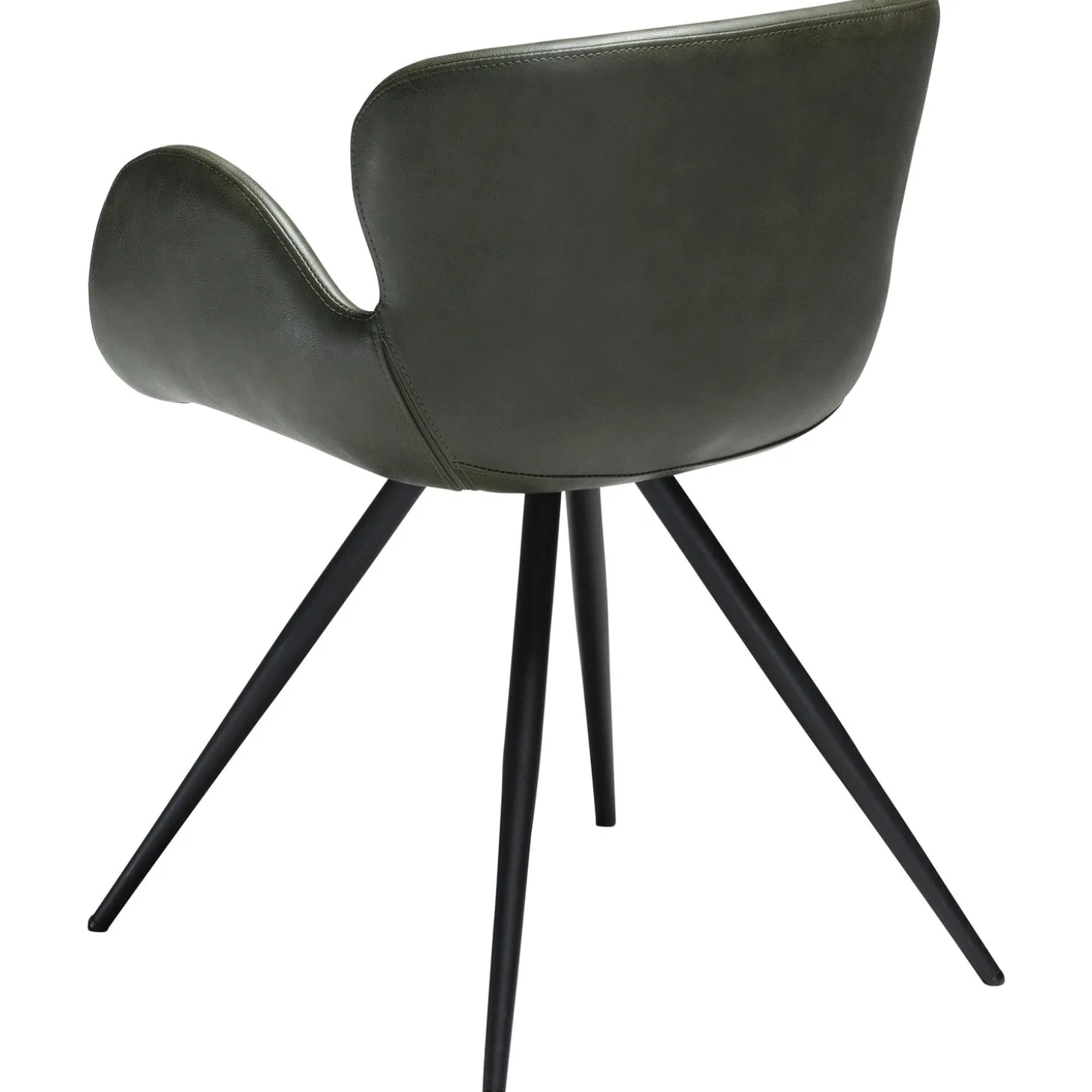 Gaia Stol Vintage Green Art.Leather, Black
