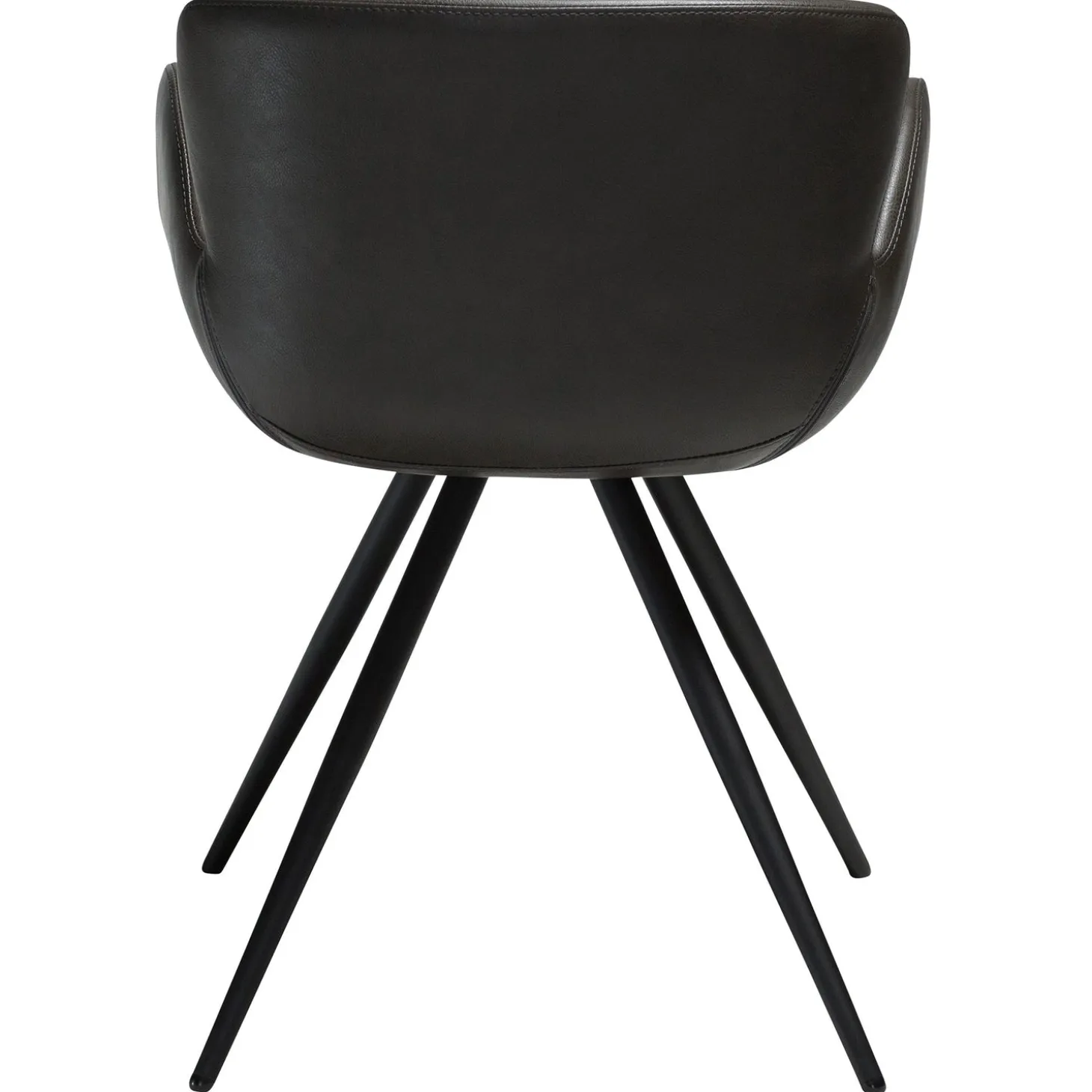 Gaia Stol Vintage Grey Art.Leather, Black
