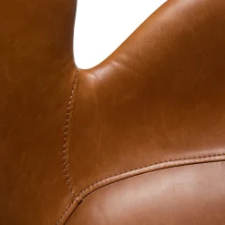 Gaia Stol Vintage Light Brown Art.Leather, Black