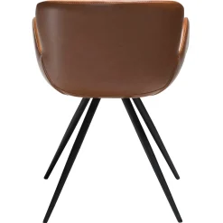 Gaia Stol Vintage Light Brown Art.Leather, Black