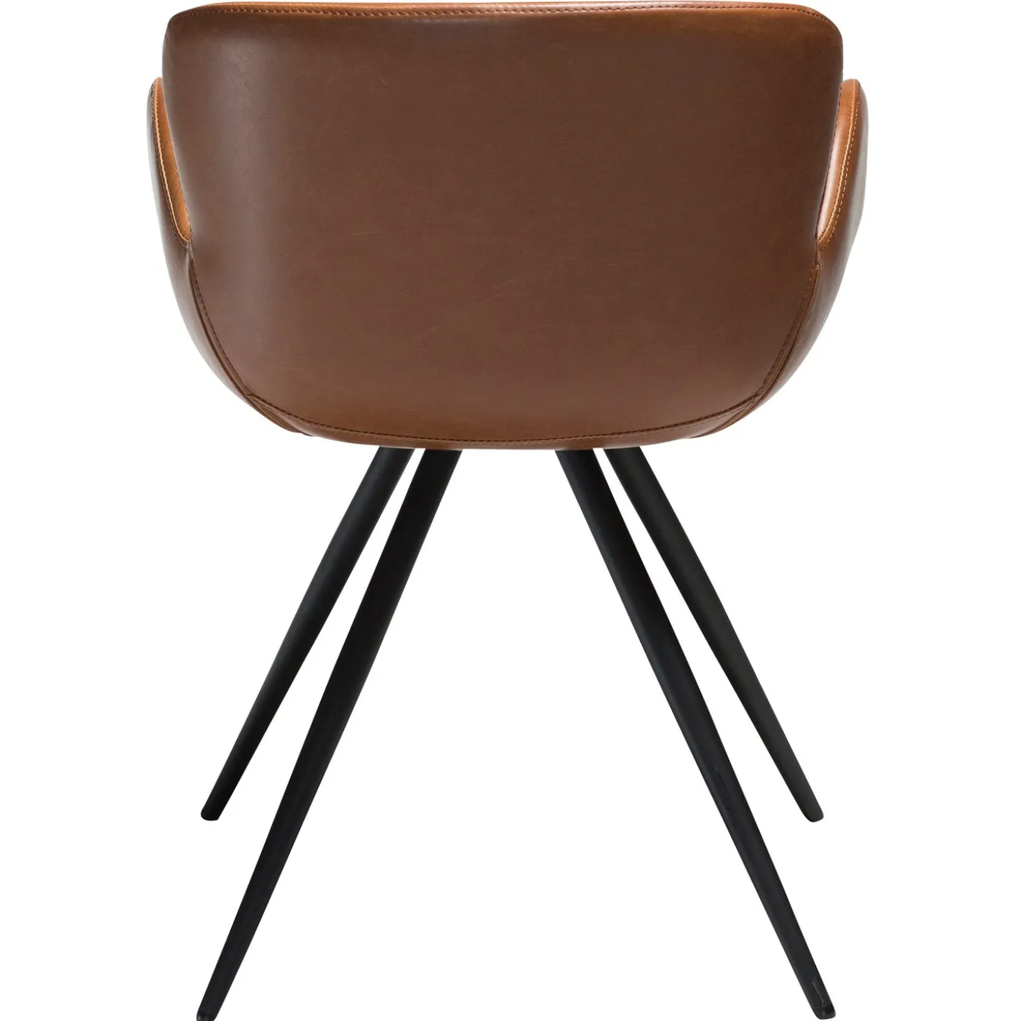 Gaia Stol Vintage Light Brown Art.Leather, Black