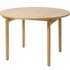 Garbo Matbord Rund 120 cm Naturlig Ek