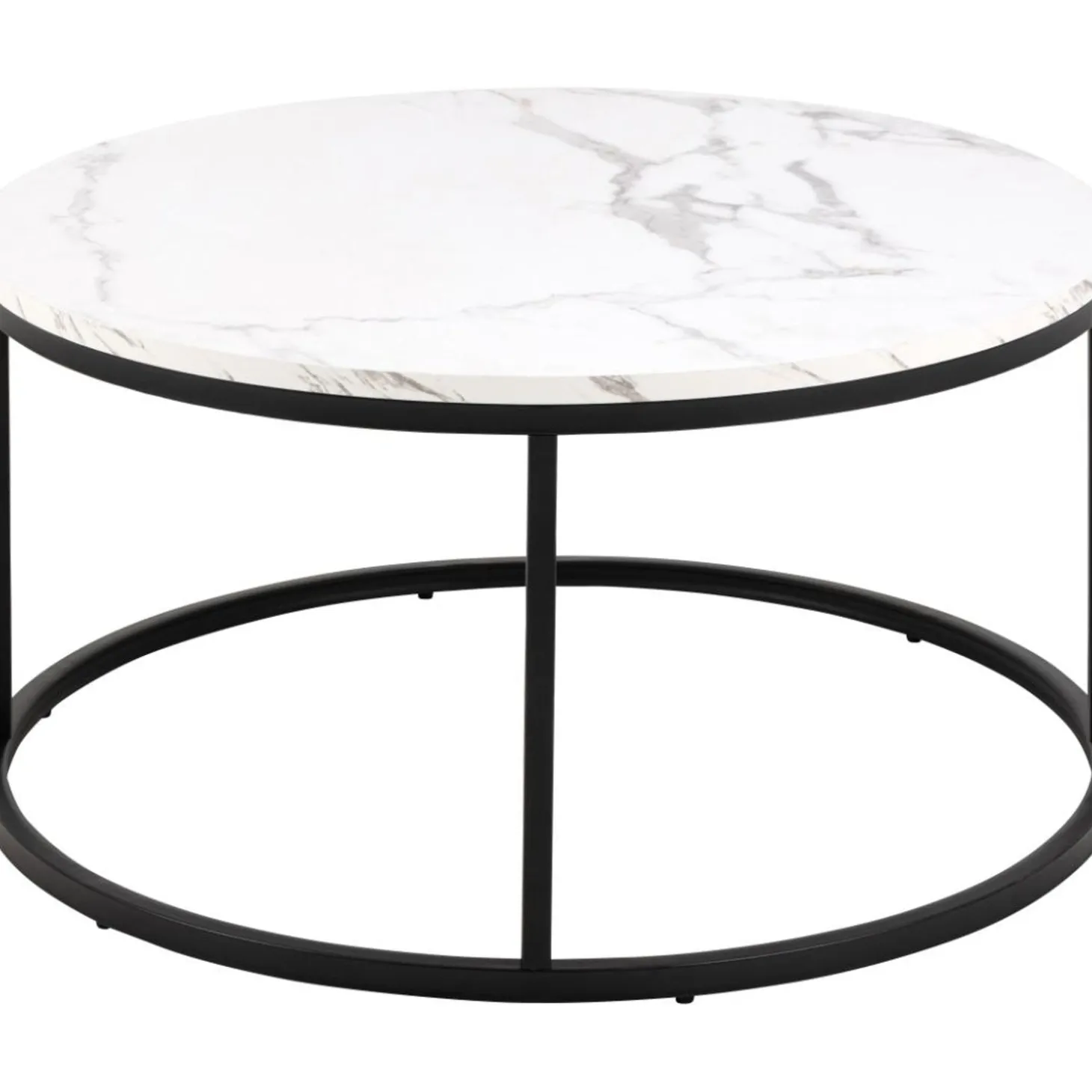 Gilbert Soffbord Rund 80 cm Vit Granada