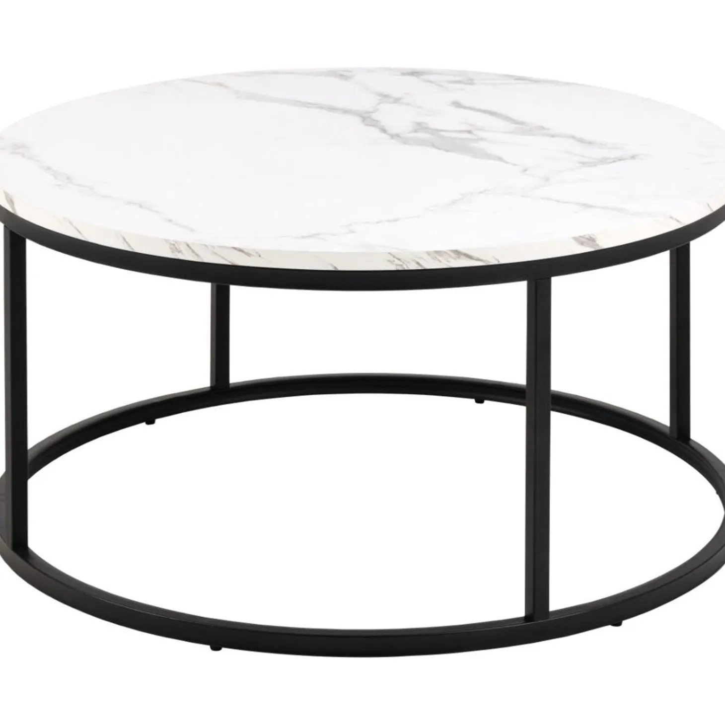 Gilbert Soffbord Rund 80 cm Vit Granada