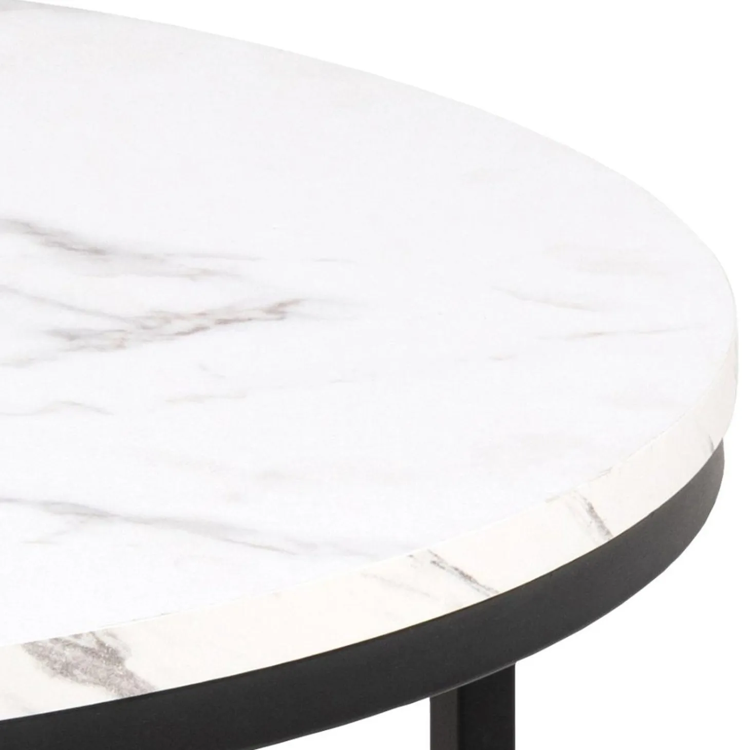 Gilbert Soffbord Rund 80 cm Vit Granada
