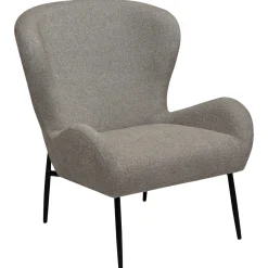 Glam Loungefåtölj Pebble Earth, Black Metal, 85 cm