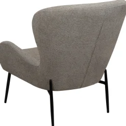 Glam Loungefåtölj Pebble Earth, Black Metal, 85 cm
