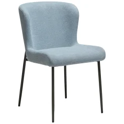 Glam Stol Blue Fog, Antique Brass