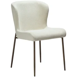 Glam Stol Bone White, Antique Brass