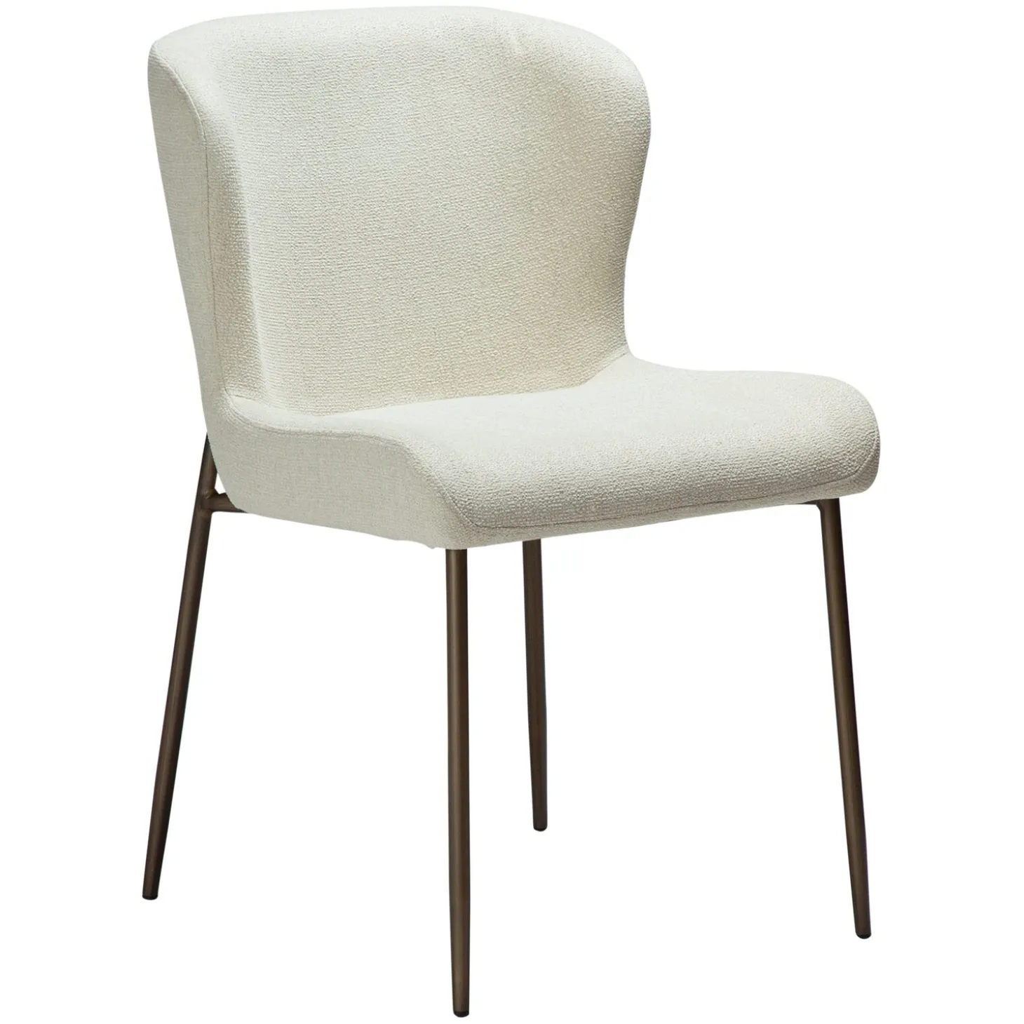 Glam Stol Bone White, Antique Brass