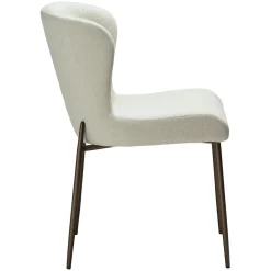 Glam Stol Bone White, Antique Brass