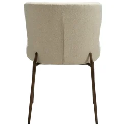 Glam Stol Frosted Almond, Antique Brass