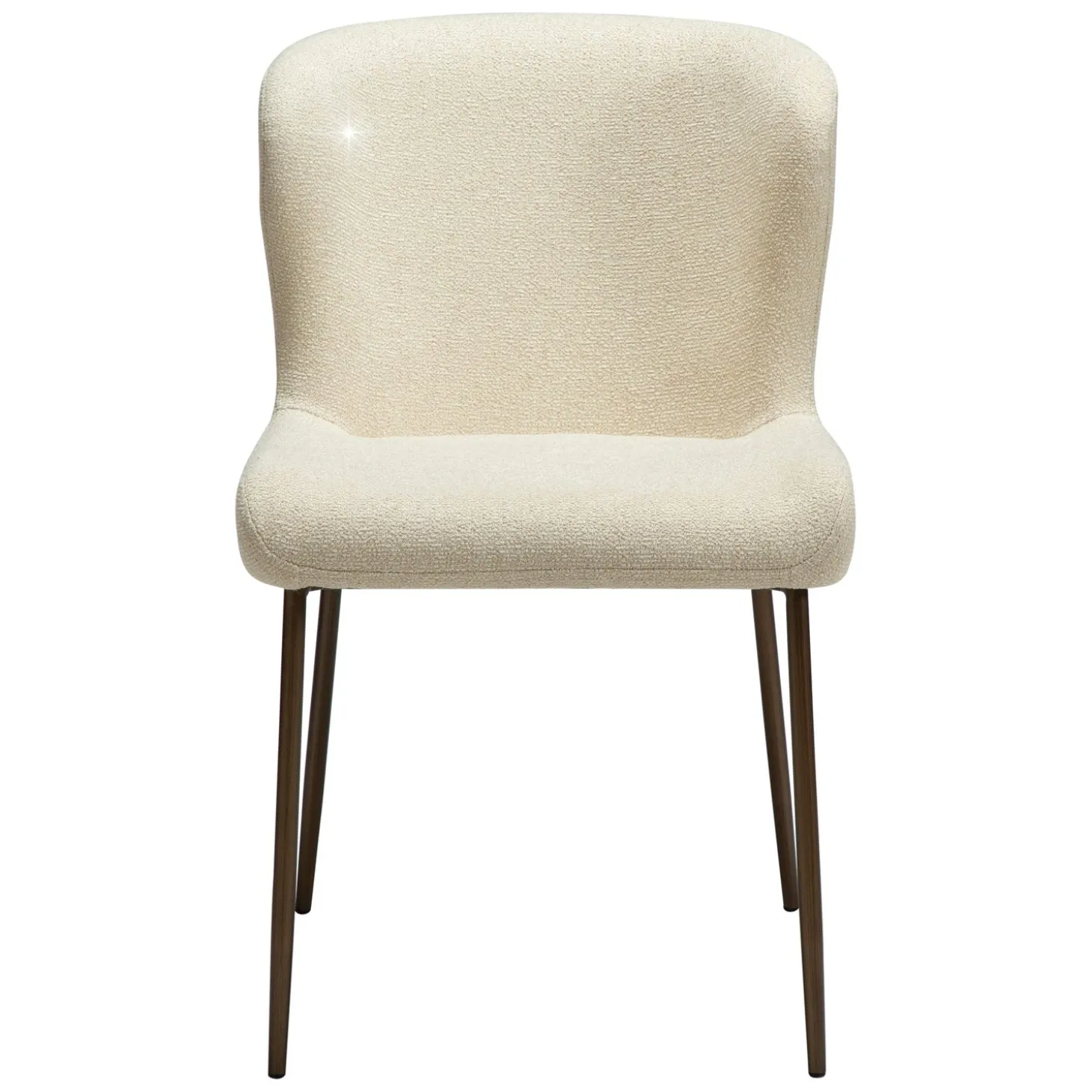 Glam Stol Frosted Almond, Antique Brass