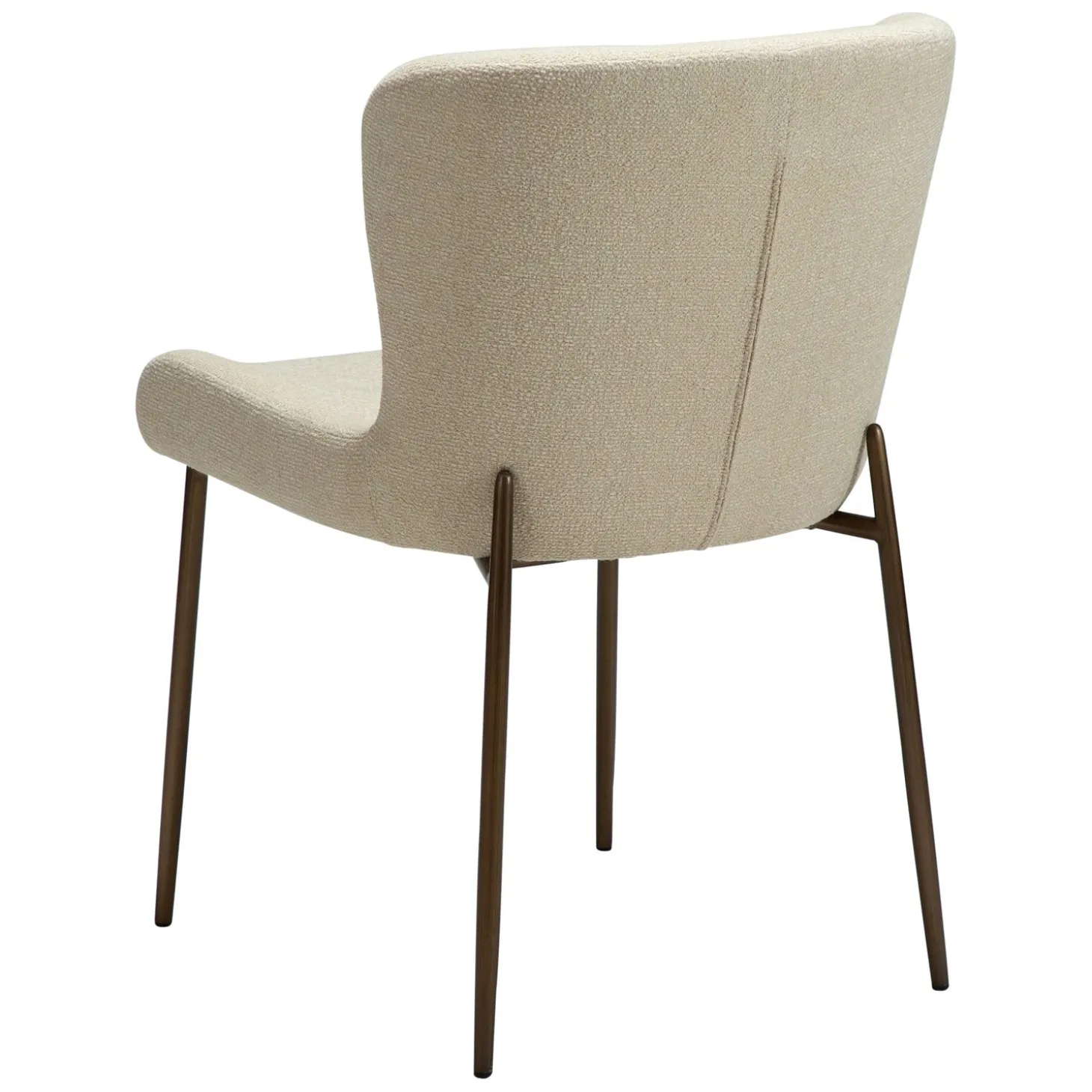 Glam Stol Frosted Almond, Antique Brass