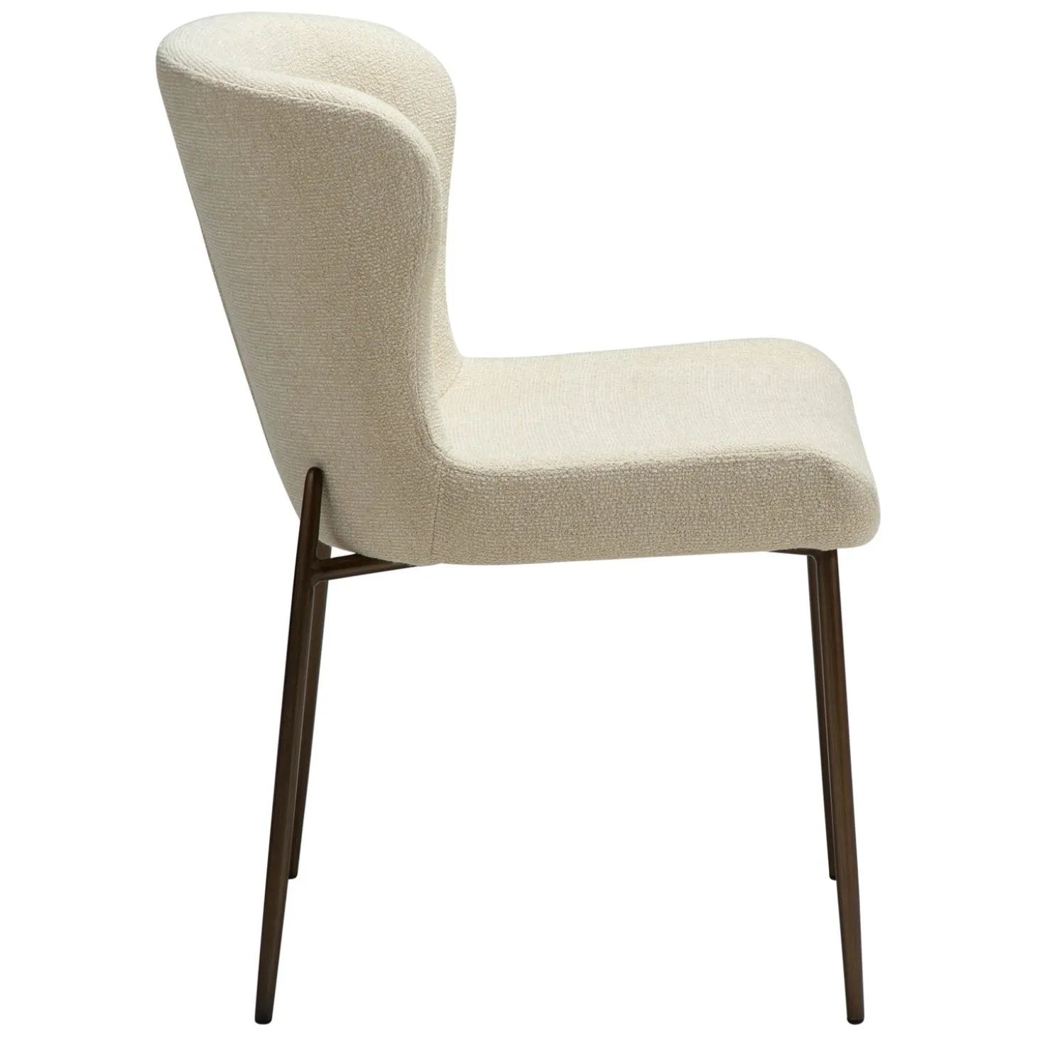 Glam Stol Frosted Almond, Antique Brass