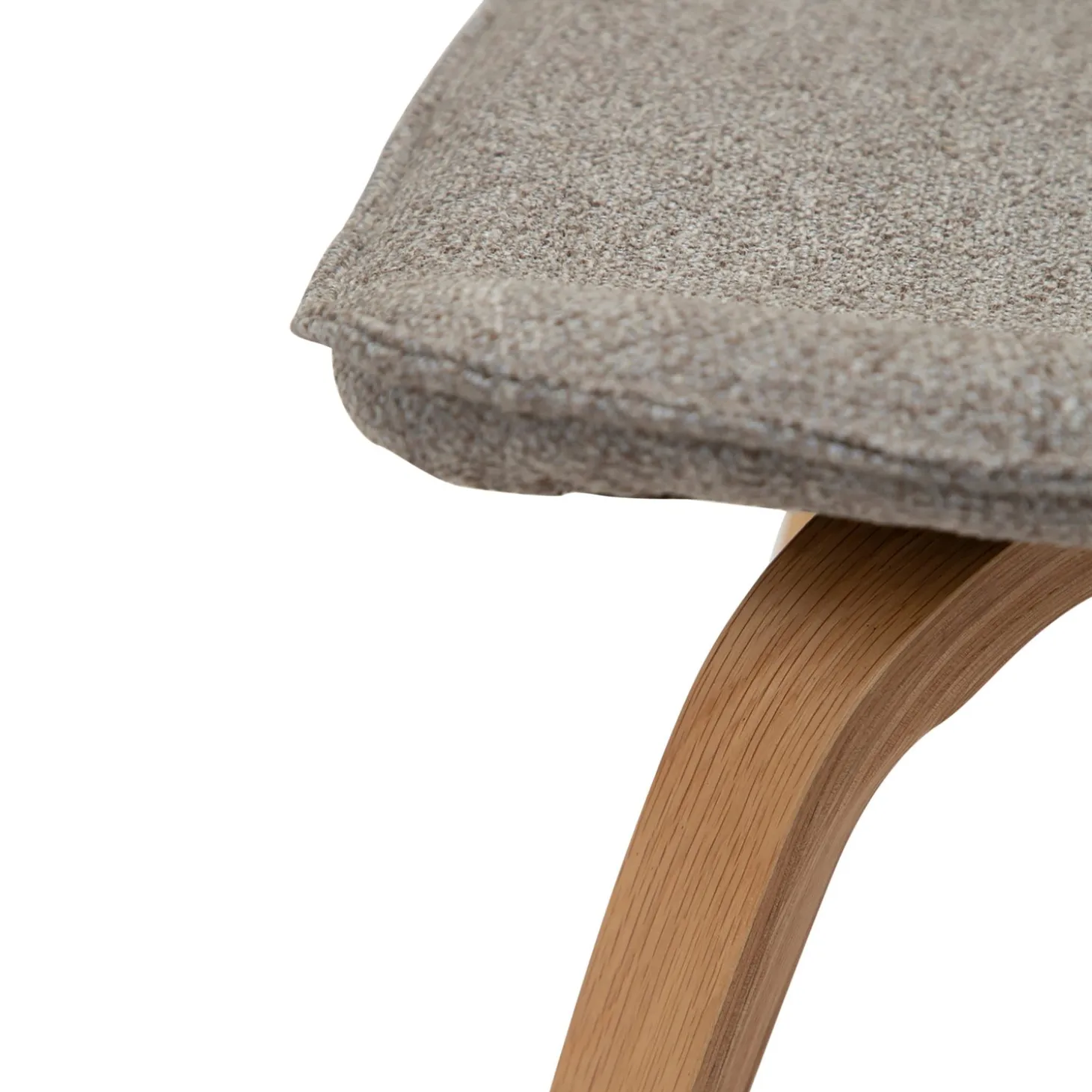 Glee Stol Pebble Earth Bouclé, Oak