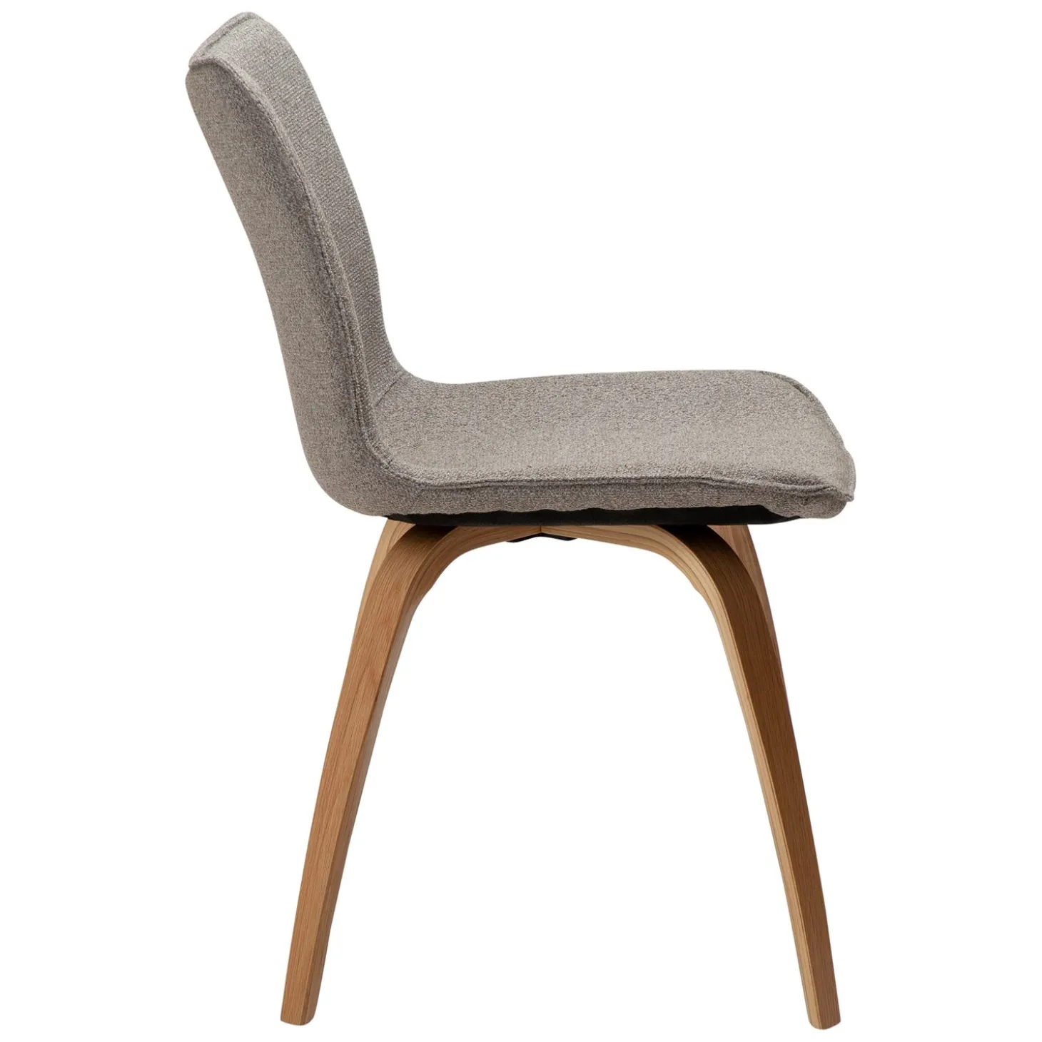 Glee Stol Pebble Earth Bouclé, Oak