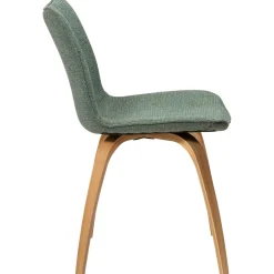 Glee Stol Pebble Green Bouclé, Oak