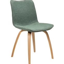 Glee Stol Pebble Green Bouclé, Oak