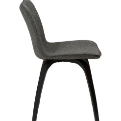 Glee Stol Pebble Grey Bouclé, Black