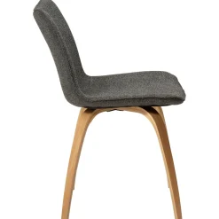 Glee Stol Pebble Grey Bouclé, Oak