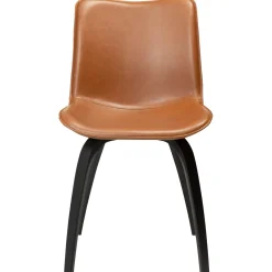 Glee Stol Vintage Light Brown Art.Leather, Black