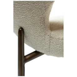 Glory Stol Bone White, Antique Brass