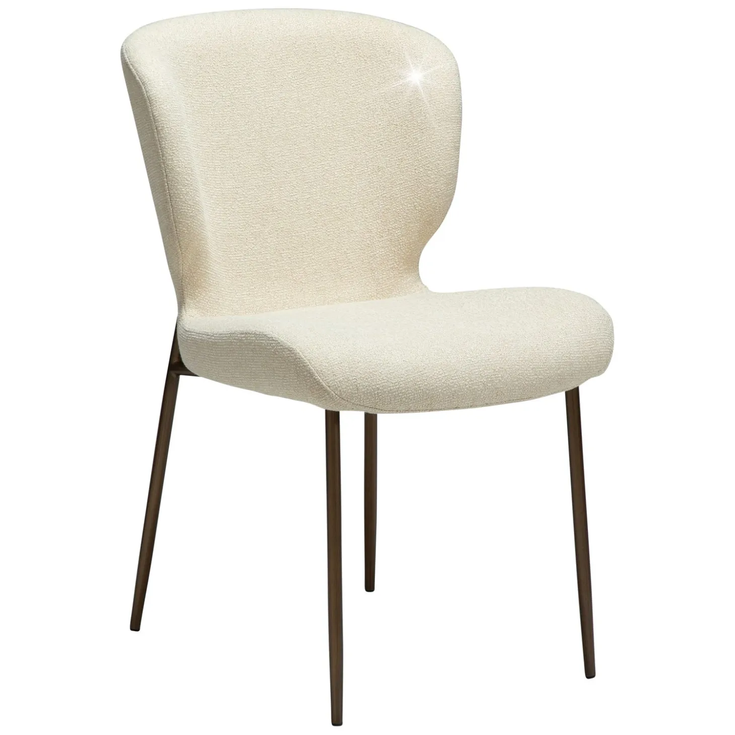 Glory Stol Frosted Almond, Antique Brass