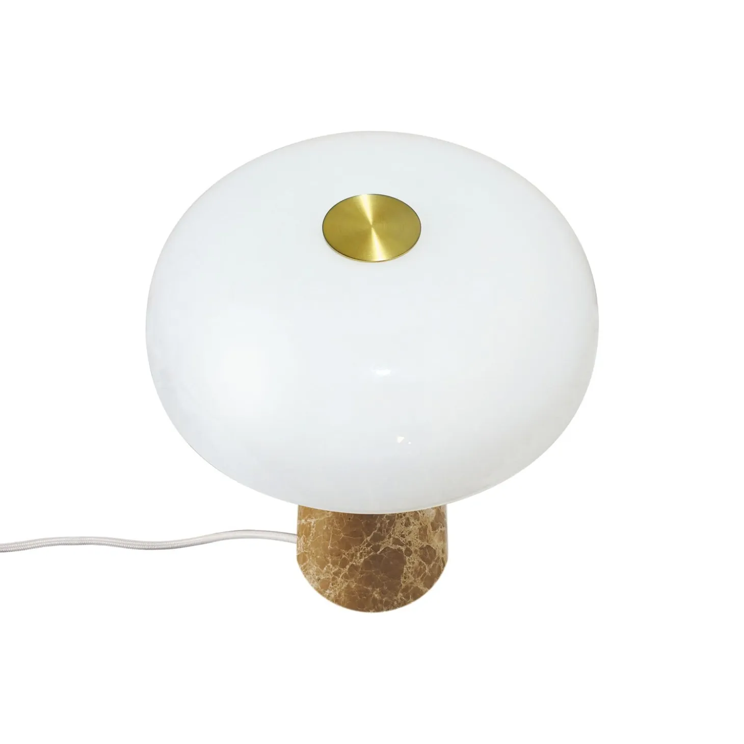 Glossy Bordslampa Beige