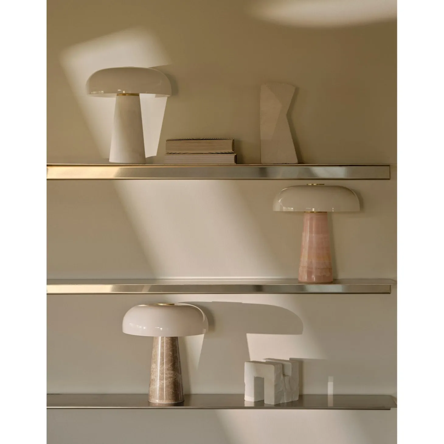 Glossy Bordslampa Vit