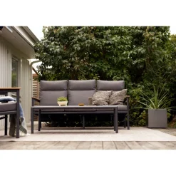 Gordon Soffbord 140x65 cm Antracit/Teak