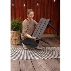 Granny Utebord Furu Oljad Grå
