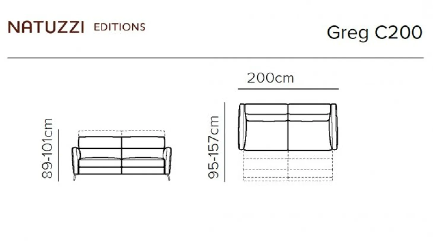 Greg 3-sits Reclinersoffa