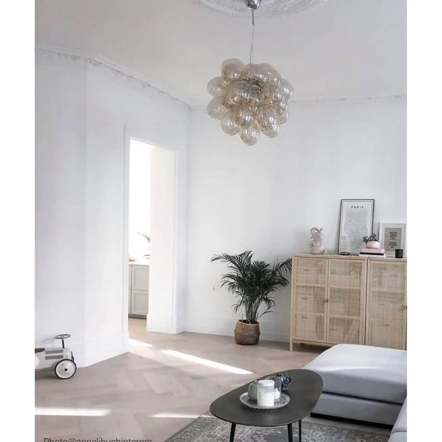 Gross Grande Taklampa Amber