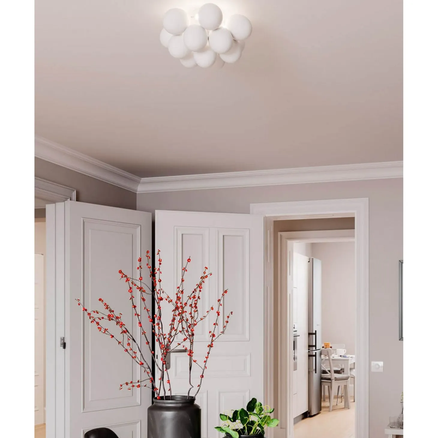 Gross Plafond 30 cm Vit matt
