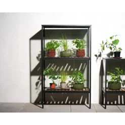 Grower Greens Växtskåp Svart 81x41x137 cm