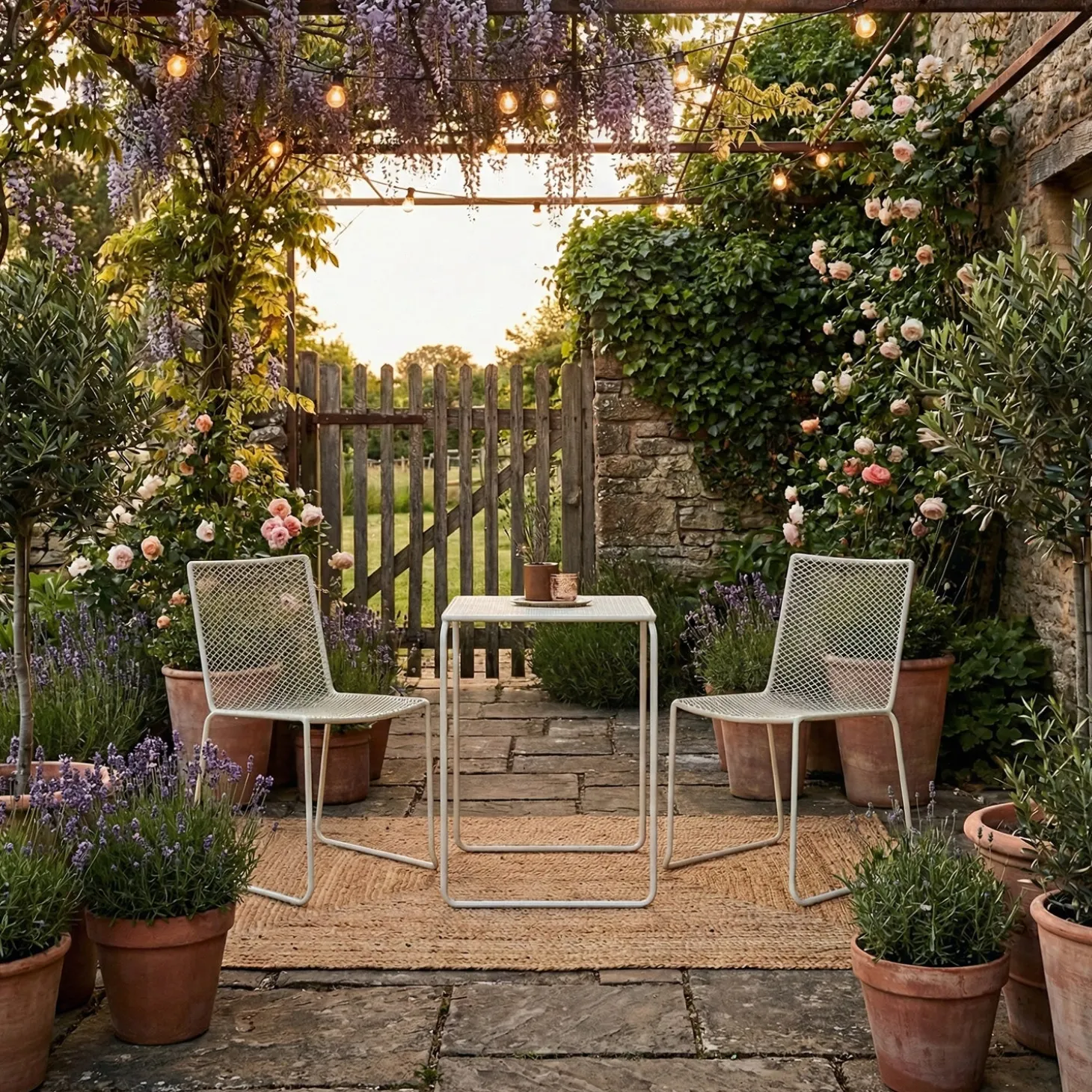 Haru Cafébord 54x61 cm Pearl White