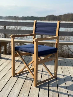 Haväng Regissörsstol Teak/Blå