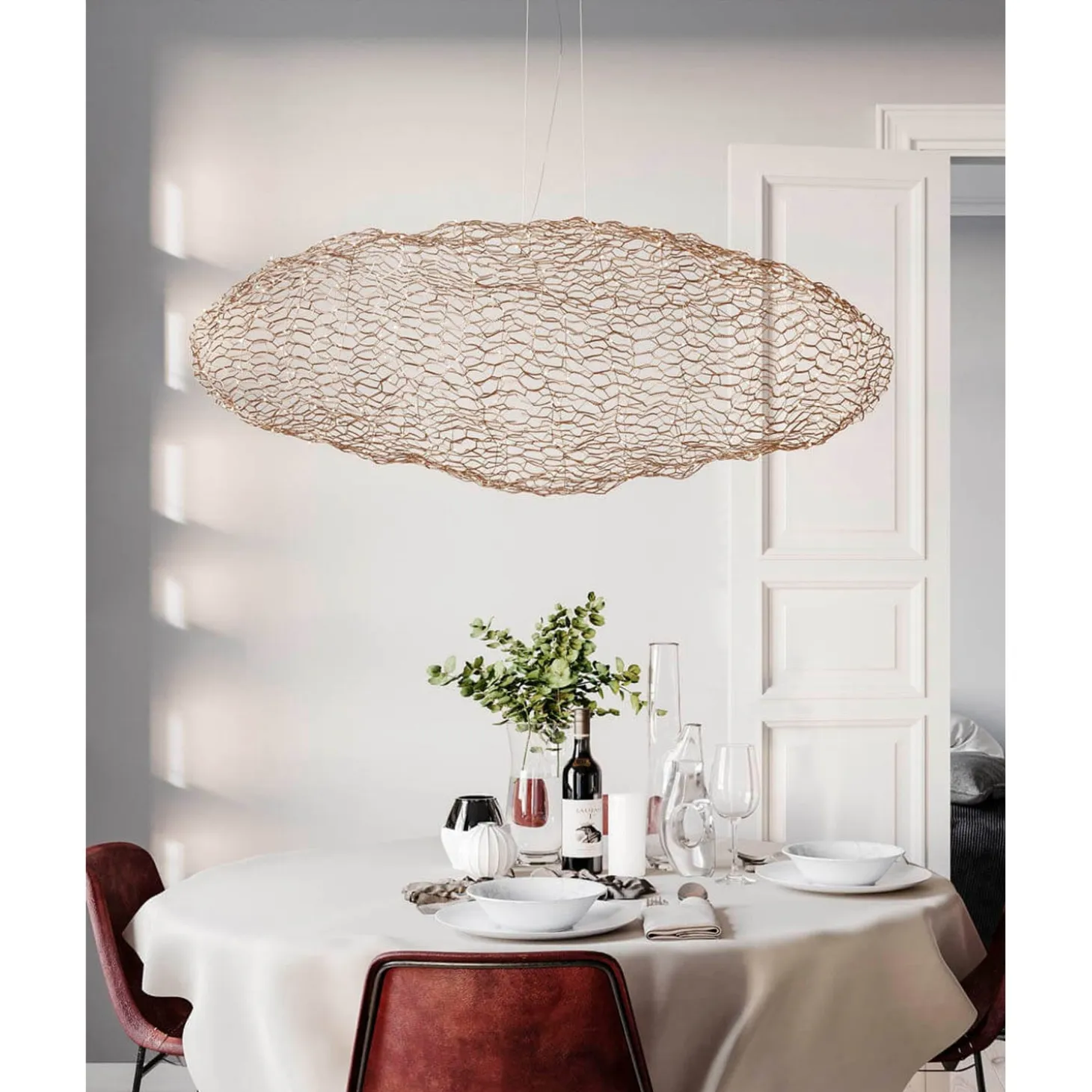 Hayden Taklampa 115 cm Guld