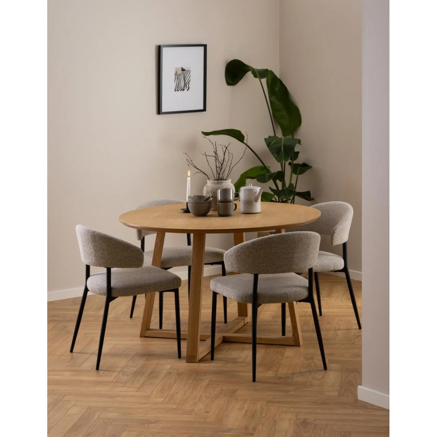 Herning Matbord Rund 120 cm Ek