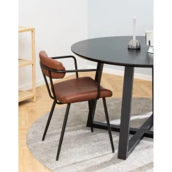 Herning Matbord Rund 120 cm Svart
