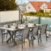 Hillmond Bord 100x166-226 cm Svart/Grå Laminat