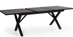 Hillmond Bord 100x166-226 cm Svart/Grå Laminat