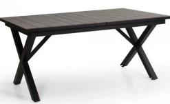 Hillmond Bord 100x166-226 cm Svart/Grå Laminat