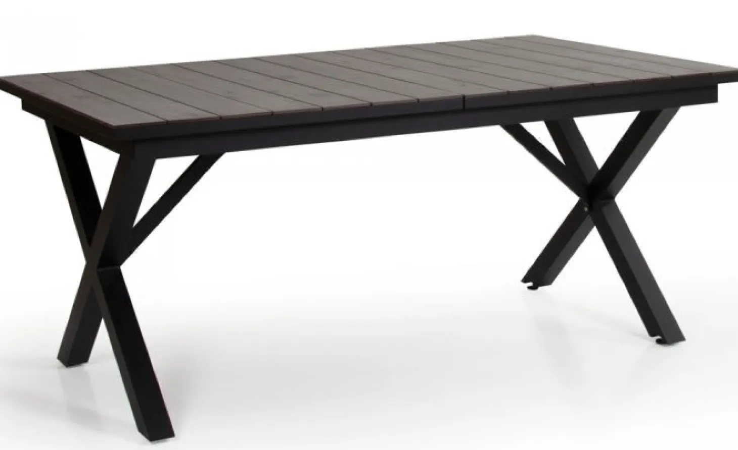 Hillmond Bord 100x166-226 cm Svart/Grå Laminat