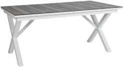 Hillmond Bord 100x166-226 cm Vit/Grå Laminat