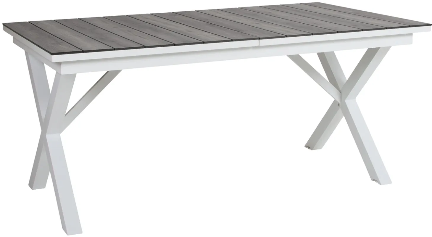 Hillmond Bord 100x166-226 cm Vit/Grå Laminat