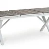 Hillmond Bord 100x166-226 cm Vit/Natur Laminat